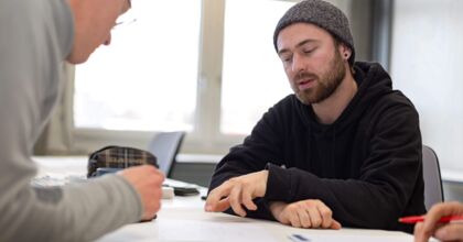 Ein Student der Academia Euregio in St.Gallen